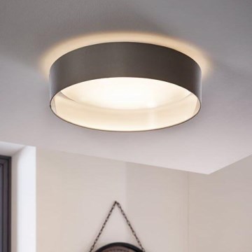 Eglo 31623 - LED plafonska svetiljka MASERLO LED/16W/230V 3000K, prečnik 40,5 cm, siva/srebrna