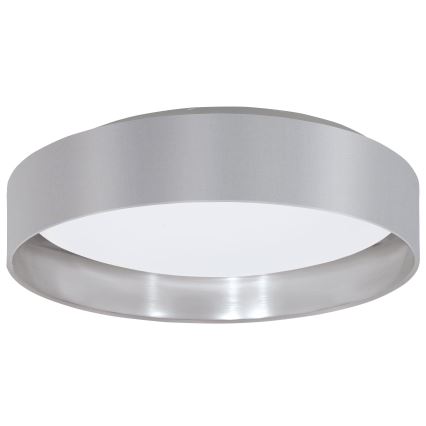 Eglo 31623 - LED plafonska svetiljka MASERLO LED/16W/230V 3000K, prečnik 40,5 cm, siva/srebrna