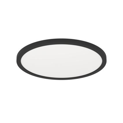 Eglo 31703 - LED RGBW prigušiva stropna svetiljka ROVITO-Z LED/14,6W/230V 2700-6500K prečnik 29,5 cm crna
