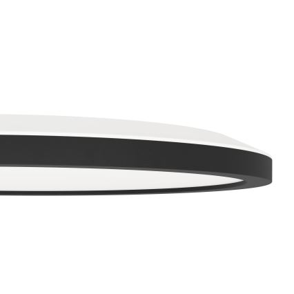 Eglo 31703 - LED RGBW prigušiva stropna svetiljka ROVITO-Z LED/14,6W/230V 2700-6500K prečnik 29,5 cm crna
