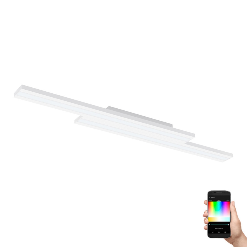 Eglo 31713 - LED RGBW prigušiva plafonska svetiljka SALITERAS-Z LED/20,4W/230V 2700-6500K bela