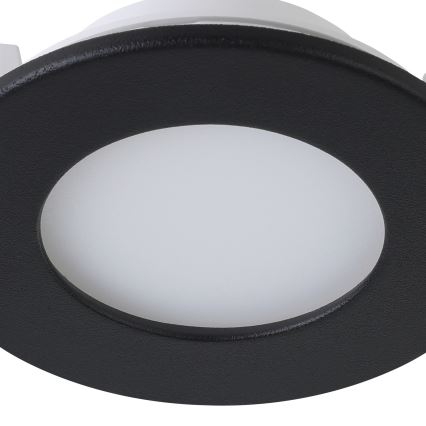Eglo 31743 - SET 3x LED prigušiva ugradna svetla za kupatilo FUEVA-Z LED/2,8W/230V 2700-6500 IP44 crna pr. 8,5 cm
