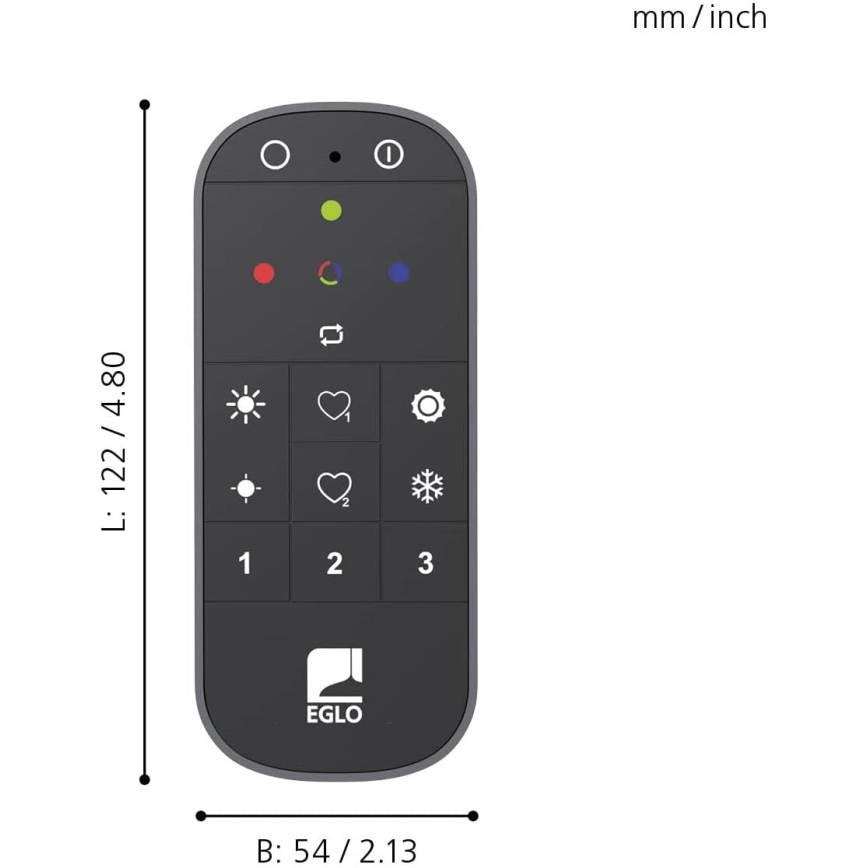 Eglo 31753 - Daljinski upravljač CONNECT-Z, 2xAAA, Bluetooth