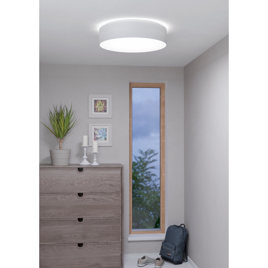 Eglo 31766 - LED RGBW prigušiva plafonska svetiljka ROMAO-Z LED/35W/230V 2700-6500K prečnik 57 cm bela