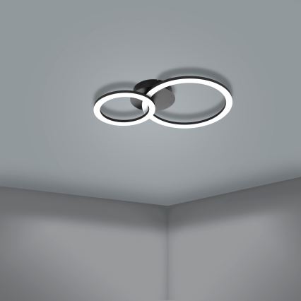 Eglo 31772 - LED prigušiva plafonska lampa PARRAPOS-Z LED/15W/230V 3000-6500K crna