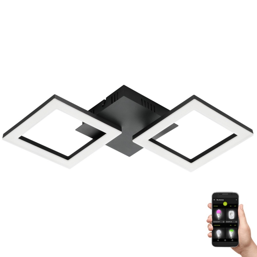 Eglo 31773 - LED prigušiva stropna svetiljka PARANDAY-Z LED/15,5W/230V 3000-6500K crna