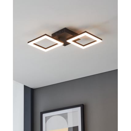 Eglo 31773 - LED prigušiva stropna svetiljka PARANDAY-Z LED/15,5W/230V 3000-6500K crna