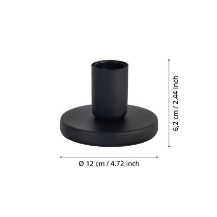 Eglo - Noga lampe 1xE27/40W/230V crna