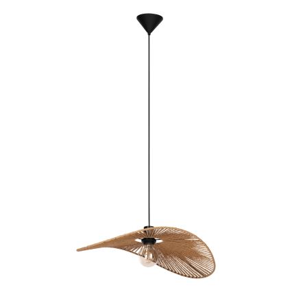 Eglo - Luster na sajli 1xE27/42W/230V 56 cm braon/crna