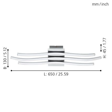 Eglo - LED plafonsko svetlo LED/26W/230V
