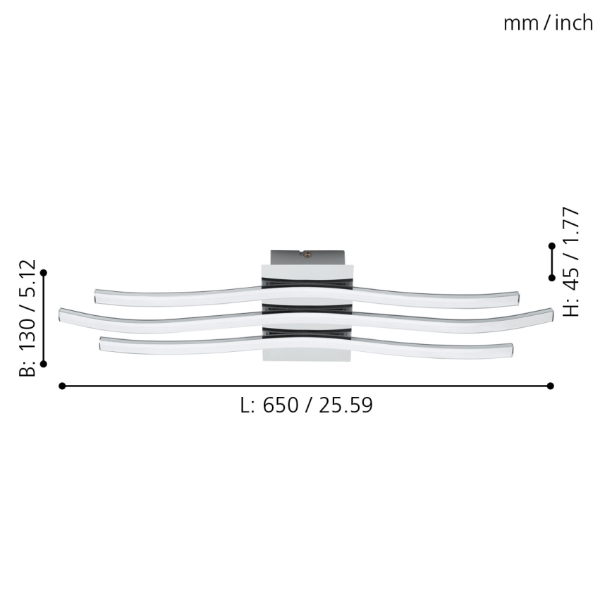 Eglo - LED plafonsko svetlo LED/26W/230V