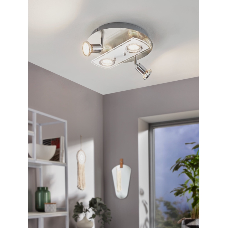 Eglo 32001 - LED stropno svetlo PAWEDO 1 4xGU10-LED/3W/230V