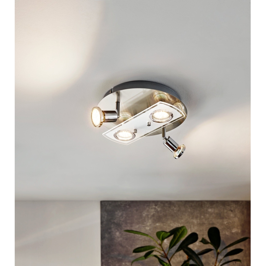 Eglo 32001 - LED stropno svetlo PAWEDO 1 4xGU10-LED/3W/230V