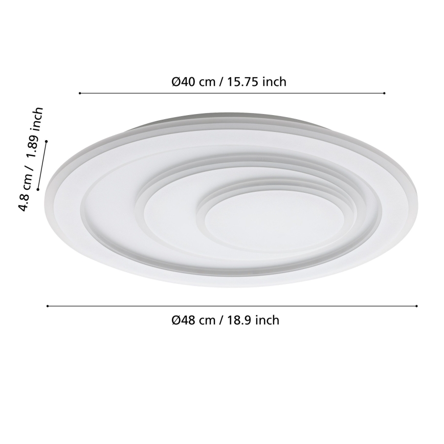 Eglo - LED plafonsko svetlo LED/21W/230V prečnika 48 cm