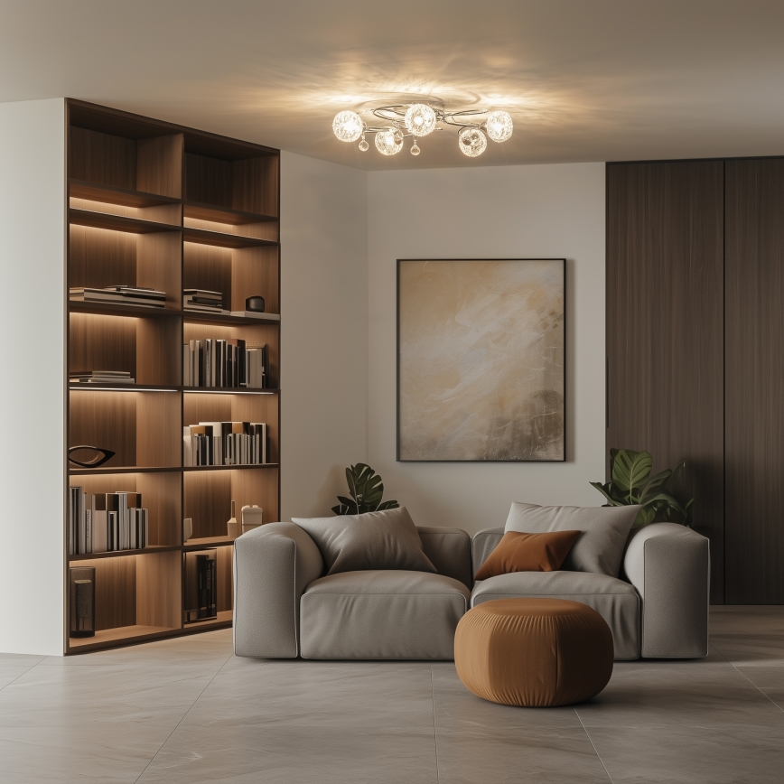 Eglo 32103 - LED plafonski luster VELAGO 5xG9/33W/230V sjajni hrom