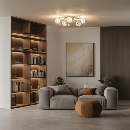 Eglo 32103 - Plafonski luster VELAGO 5xG9/33W/230V sjajni hrom