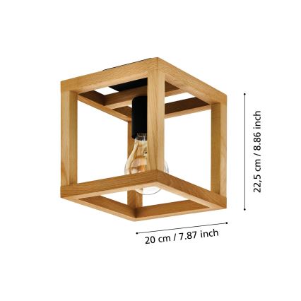 Eglo 32146 - Plafonsko svetlo BLACKCROWN 1xE27/40W/230V