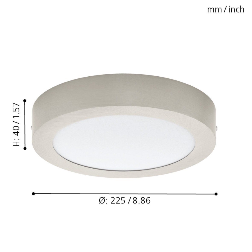 Eglo 32442 - LED plafonsko svetlo FUEVA 1 LED/18W/230V Ø 22,5 cm