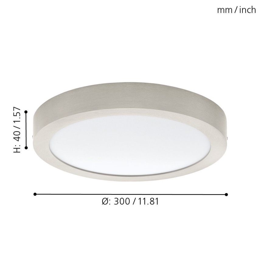 Eglo 32443 - LED plafonsko svetlo FUEVA 1 LED/24W/230V prečnik 30 cm