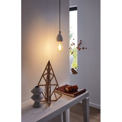 Eglo 32544 - Luster na sajli YORTH 1xE27/60W/230V bela