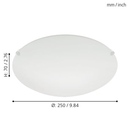 Eglo 32602 - LED plafonjera MARS LED/11W/230V prečnika 25 cm