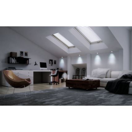 Eglo - LED RGB prigušiva ugradna plafonska svetiljka FUEVA-C LED/10,5W/230V prečnik 17 cm