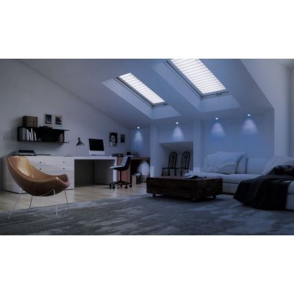 Eglo - LED RGB prigušiva ugradna plafonska svetiljka FUEVA-C LED/10,5W/230V prečnik 17 cm