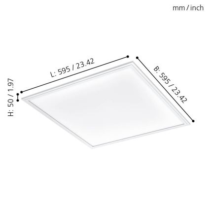 Eglo - LED plafonsko svetlo LED/40W/230V