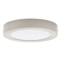 Eglo 32816 - LED prigušiva stropna svetiljka FUEVA LED/17W/230V 3000-6500K pr. 22,5 cm mat hrom + daljinski upravljač