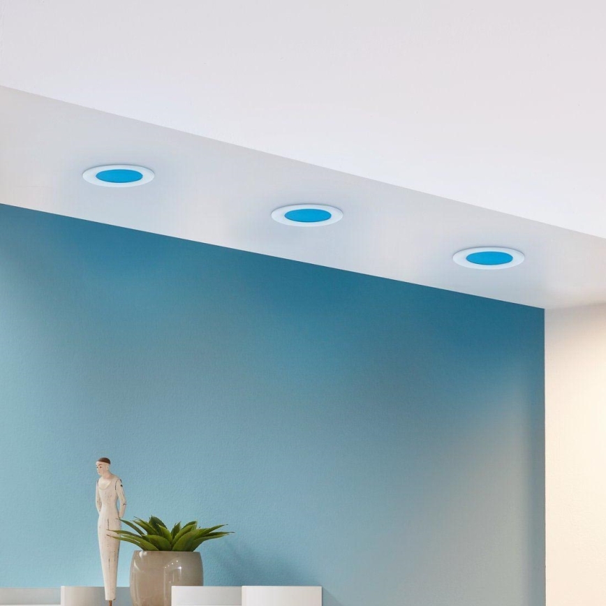 Eglo - SET 3x LED RGB prigušiva ugradna svetiljka FUEVA-C LED/3W/230V prečnik 8,5 cm