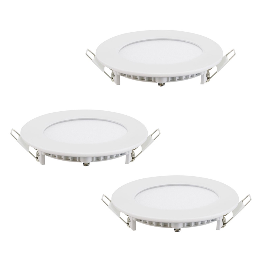 Eglo - SET 3x LED RGB prigušiva ugradna svetiljka FUEVA-C LED/3W/230V prečnik 8,5 cm