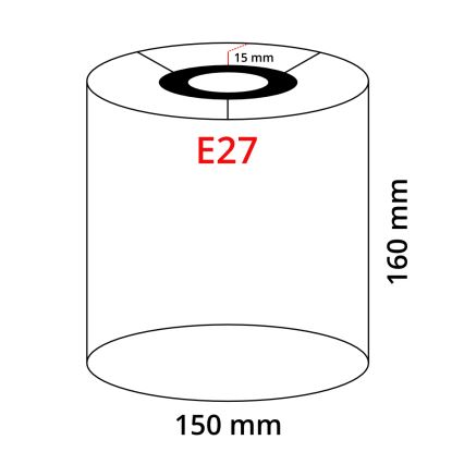 Eglo 32912 - Univerzalni abažur TUNJA E27, prečnika 15 cm, krem