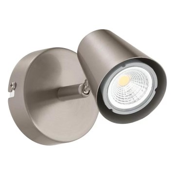 Eglo 32941 - LED prigušiva zidna spot svetiljka TRAVALE 1xGU10/5W/230V matni hrom