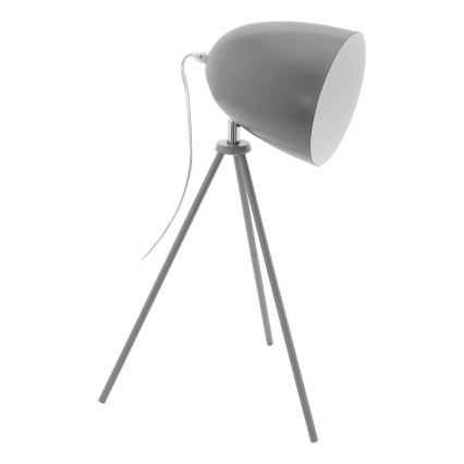 Eglo 33094 - Stona lampa DUNDEE 1xE27/60W/230V siva