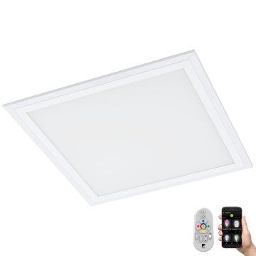 Eglo 33206 - LED RGBW prigušiva plafonska svetiljka SALOBRENA-C LED/16W/230V + daljinski upravljač