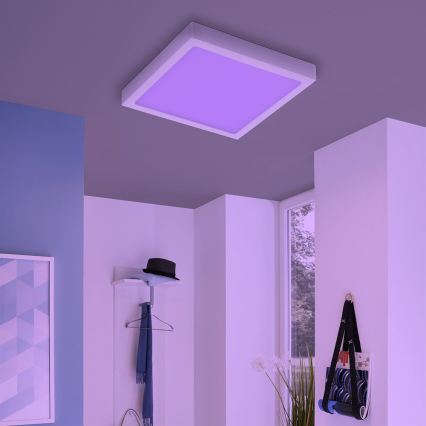 Eglo 33209 - LED RGBW prigušiva plafonska svetiljka FUEVA-C LED/21W/230V 2700-6500K 30x30 cm bela