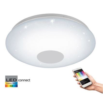 Eglo 33218 - LED RGBW prigušiva plafonska svetiljka VOLTAGO-C LED/17W/230V 2700-6500K prečnik 38 cm