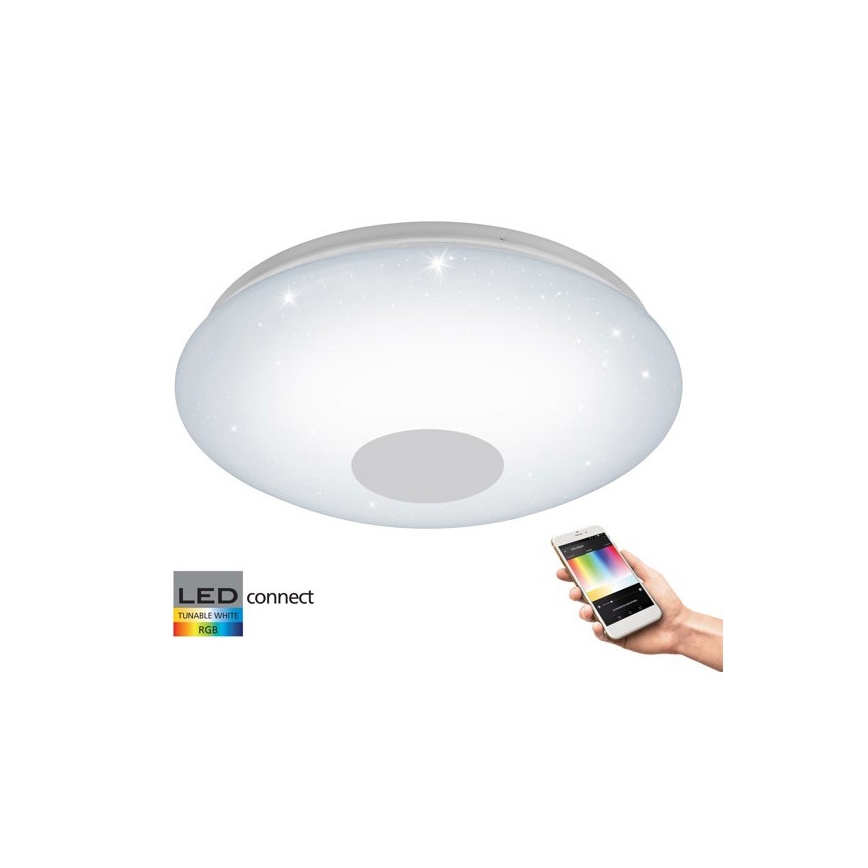 Eglo 33218 - LED RGBW prigušiva plafonska svetiljka VOLTAGO-C LED/17W/230V 2700-6500K prečnik 38 cm