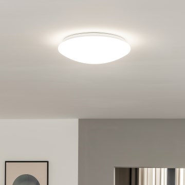 Eglo 33219 - LED RGBW prigušiva stropna svetiljka GIRON-C LED/17W/230V prečnik 30 cm bela