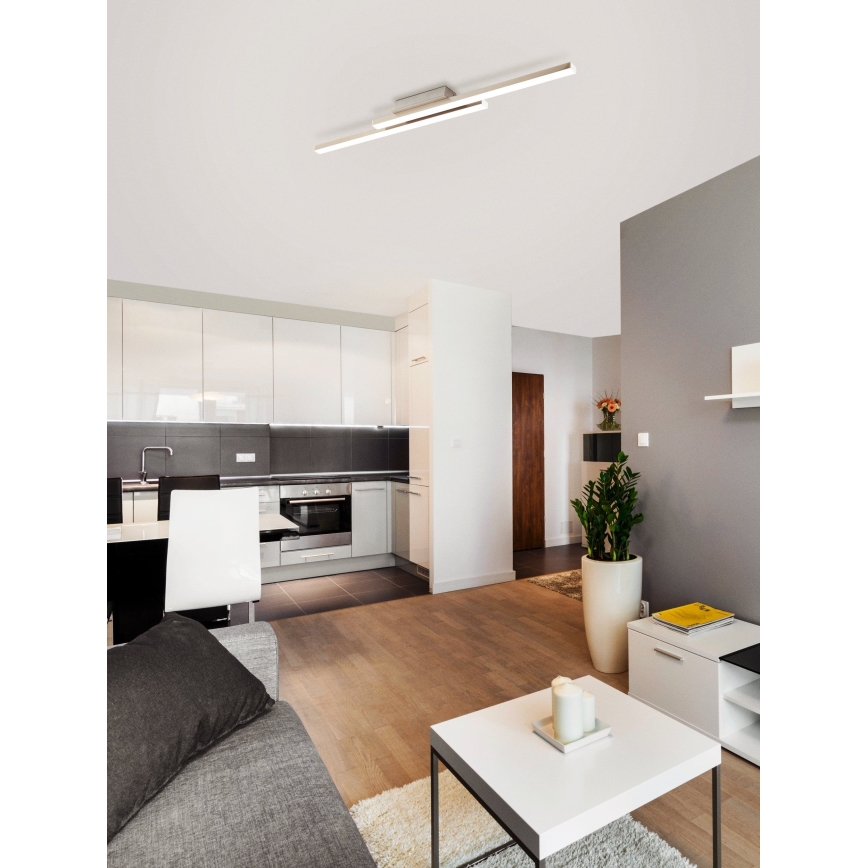 Eglo 33229 - LED RGBW prigušiva stropna svetiljka FRAIOLI-C LED/34W/230V 2700-6500K mat hrom
