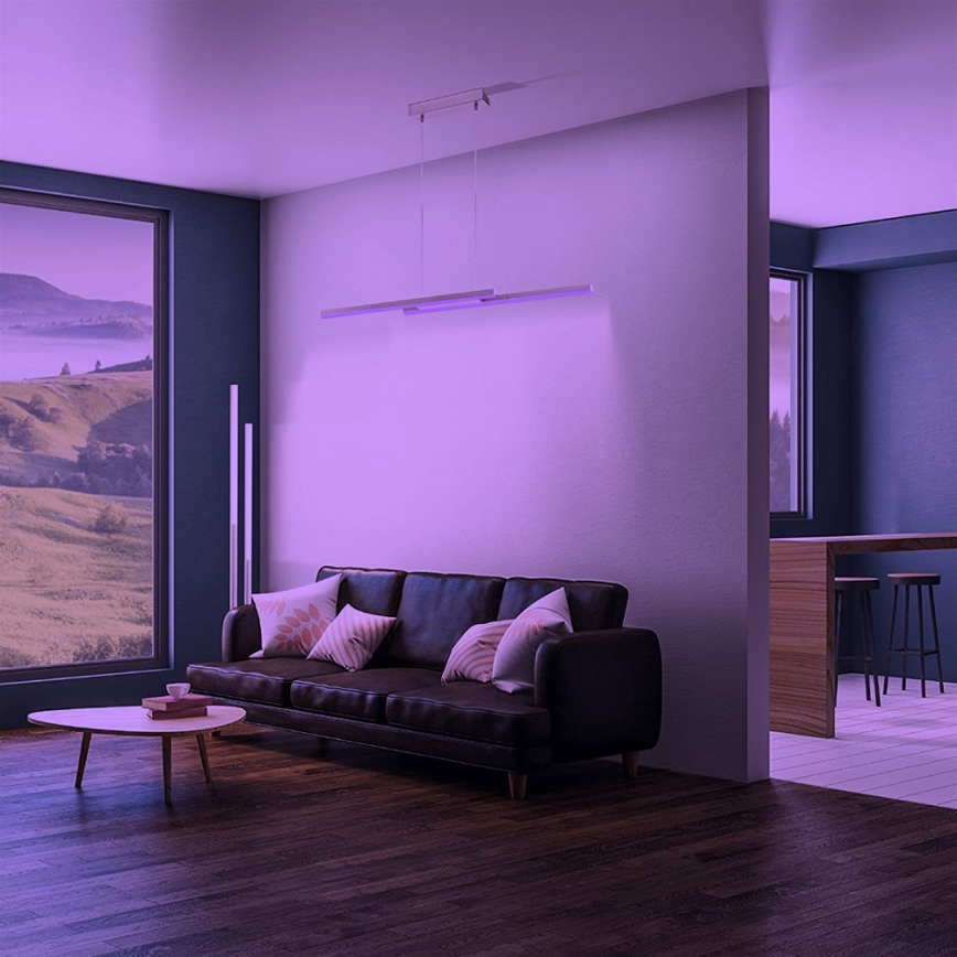 Eglo 33232 - LED RGBW prigušiva luster na sajli FRAIOLI-C LED/34W/230V matni hrom