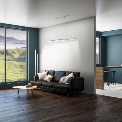 Eglo 33232 - LED RGBW prigušiva luster na sajli FRAIOLI-C LED/34W/230V matni hrom