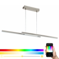 Eglo 33232 - LED RGBW prigušiva luster na sajli FRAIOLI-C LED/34W/230V matni hrom