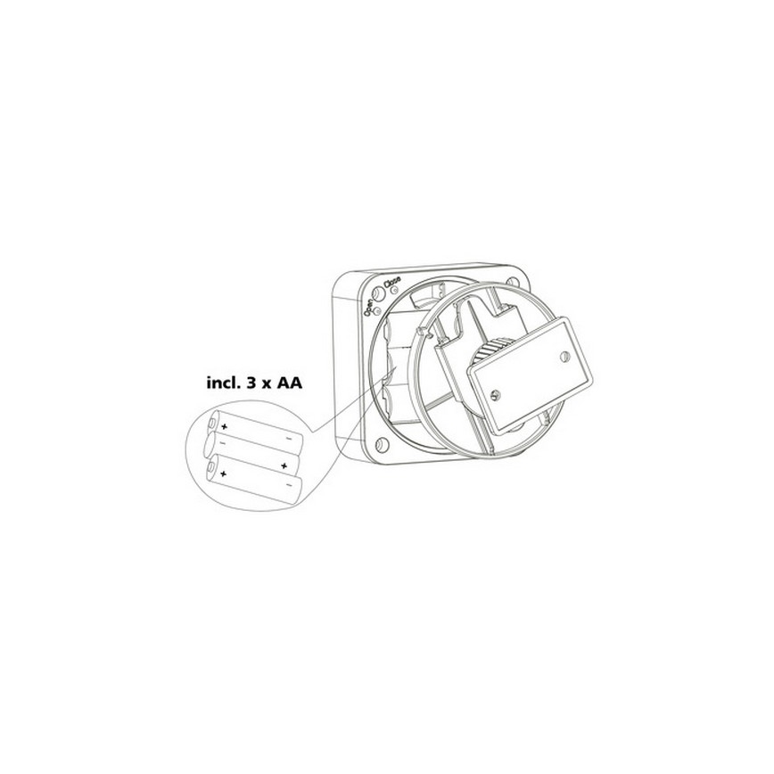 Eglo 33236 - Spoljni senzor pokreta i sumraka CONNECT SENSOR 3xAA 12 m bela IP44