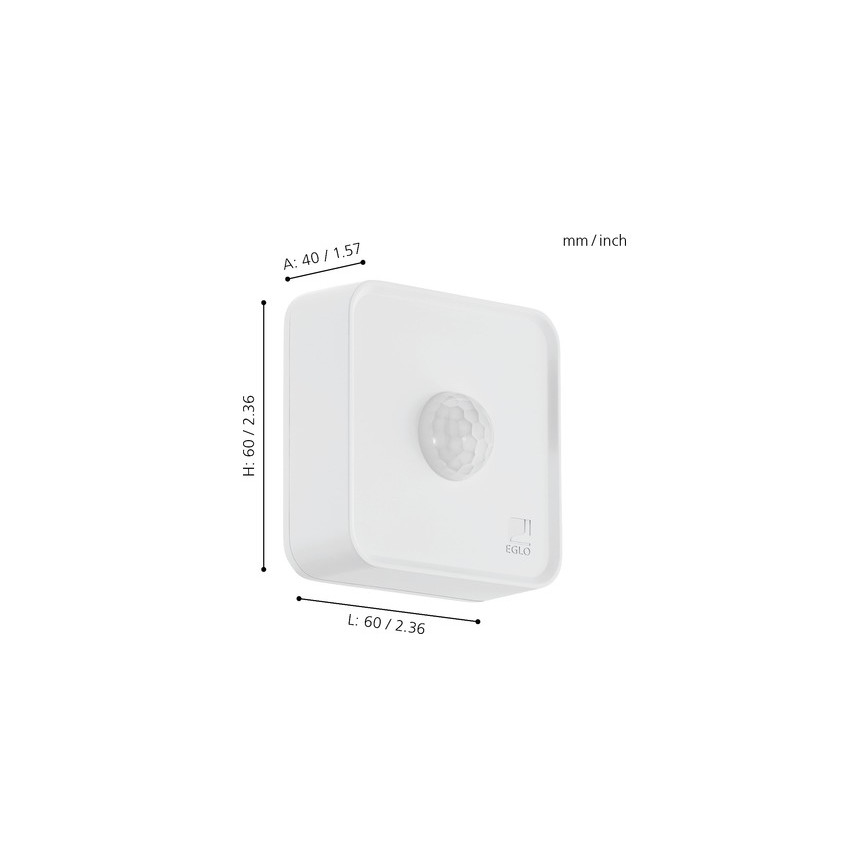 Eglo 33236 - Spoljni senzor pokreta i sumraka CONNECT SENSOR 3xAA 12 m bela IP44