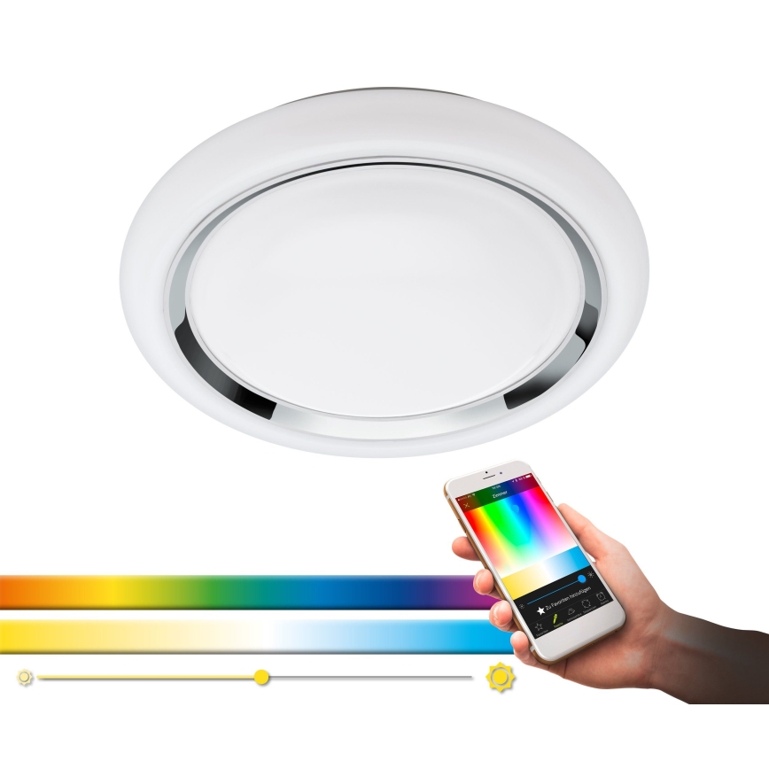 Eglo 33254 - LED RGBW prigušiva plafonska svetiljka CAPASSO-C LED/17W/230V 2700-6500K prečnik 34 cm