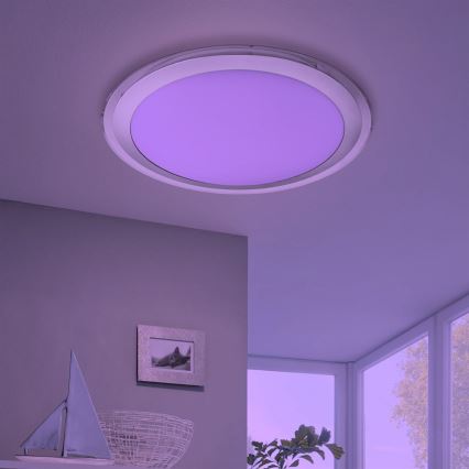 Eglo 33255 - LED RGBW prigušiva stropna svetiljka COMPETA-C LED/17W/230V 2700-6500K prečnik 43 cm