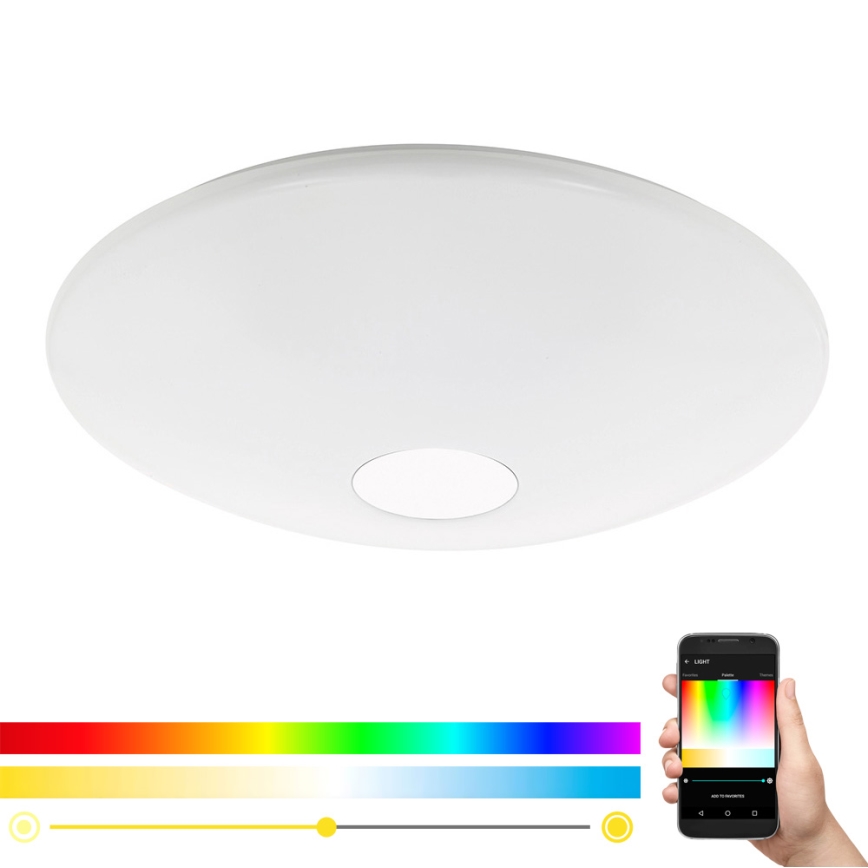 Eglo 33271 - LED RGBW prigušiva plafonska svetiljka TOTARI-C LED/34W/230V prečnik 60 cm + daljinski upravljač