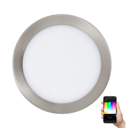 Eglo 33317 - LED RGBW prigušiva ugradna svetiljka FUEVA-C LED/15,6W/230V 2700-6500K prečnik 22,5 cm