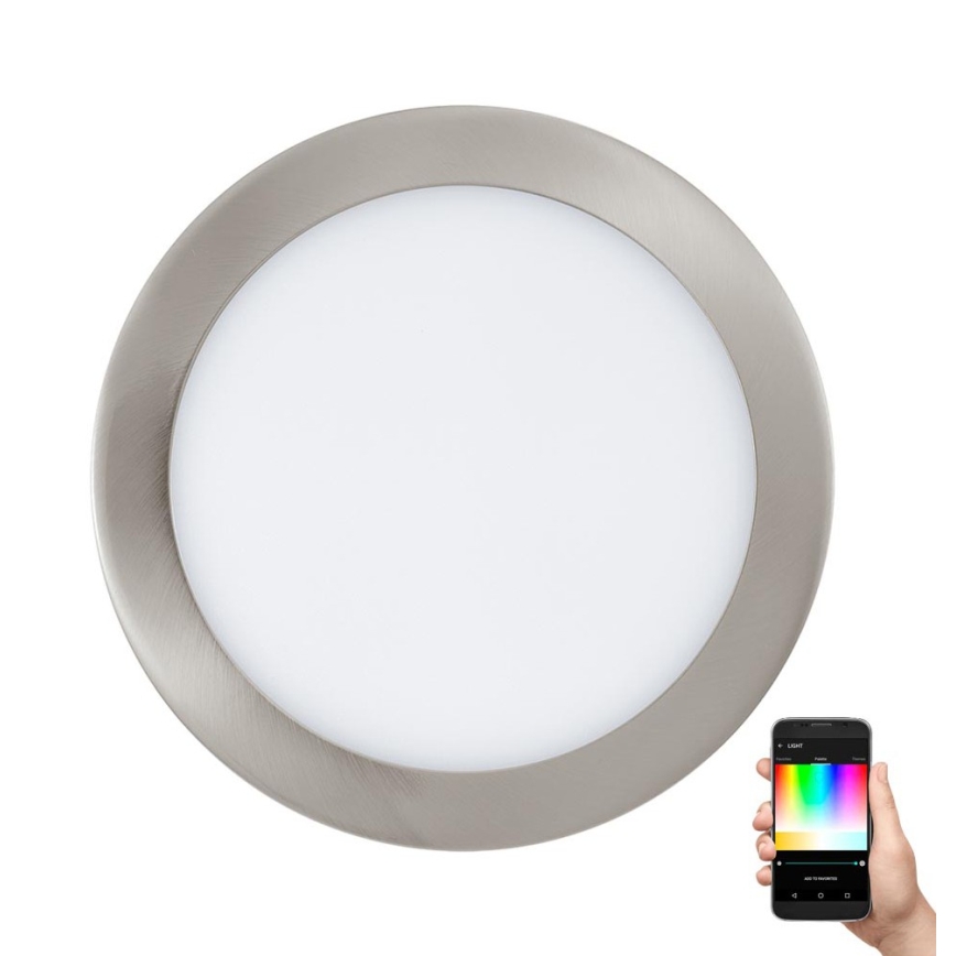 Eglo 33317 - LED RGBW prigušiva ugradna svetiljka FUEVA-C LED/15,6W/230V 2700-6500K prečnik 22,5 cm